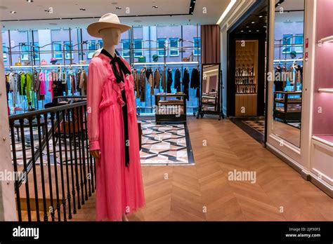 Warsaw, Poland, Wide Angle View, Gucci store, 